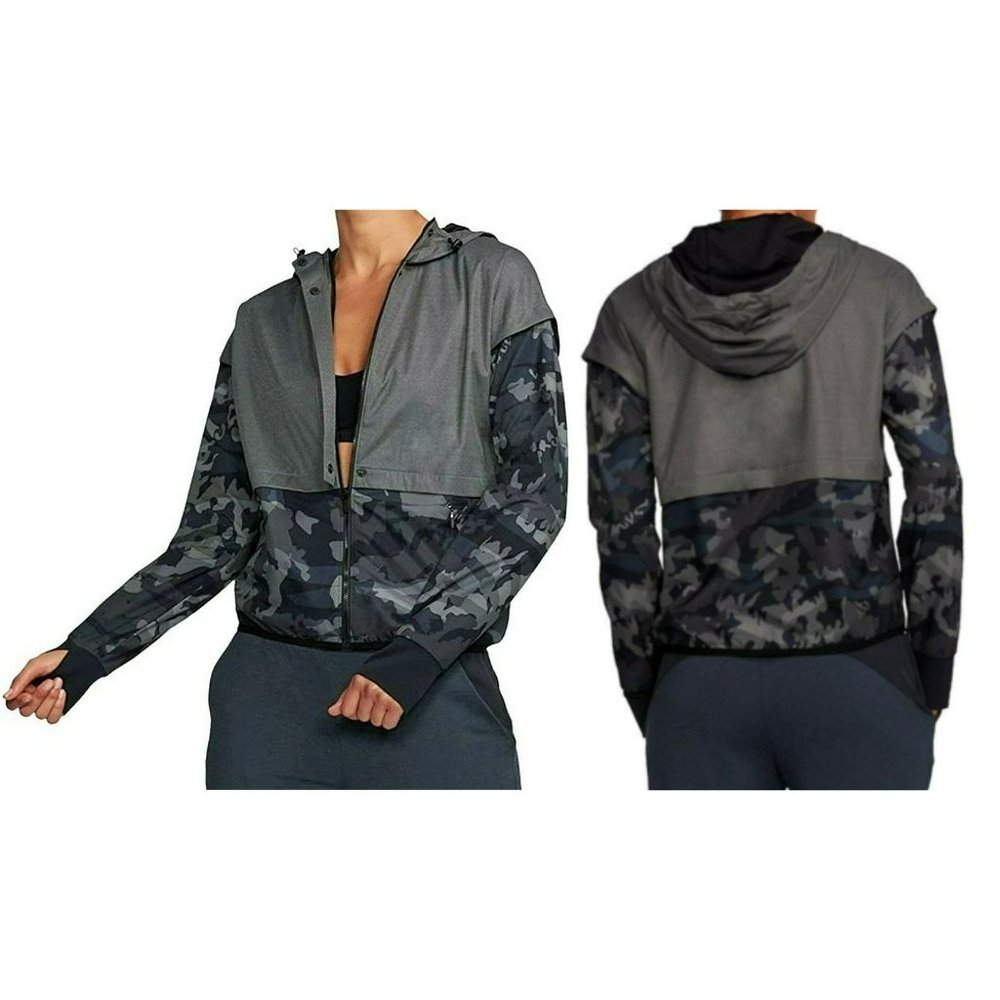 Under Armour Unstoppable Gore Windstopper Camo Water-Resistant Jacket Gray S/P - Picture 2 of 14
